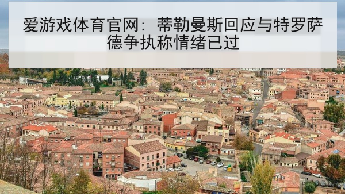爱游戏体育官网: 蒂勒曼斯回应与特罗萨德争执称情绪已过