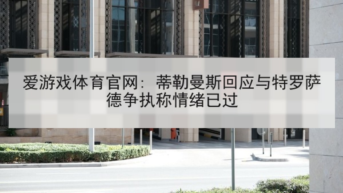爱游戏体育官网: 蒂勒曼斯回应与特罗萨德争执称情绪已过